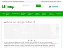 Tablet Screenshot of klimop-hedera.nl